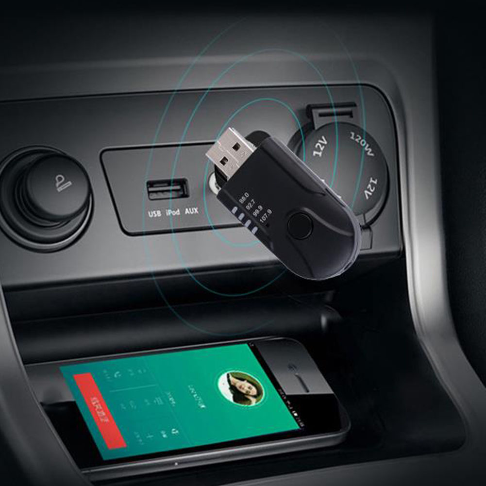 Draadloze Fm-zender Audio Handsfree MP3 Speler Auto Draagbare Radio Mini Usb Accessoires Ontvanger Muziek Bluetooth Voor BT-08