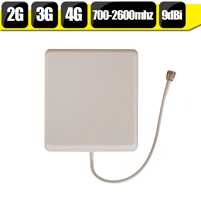 700mhz-2700hz GSM 2G 3G 4G LTE Handy Antenne N Typ 9dBi Gain indoor Panel Interne Handy Antenne Für Signal Booster