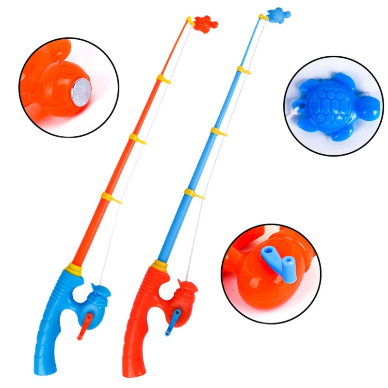 6 Pcs canna da pesca estensibile giocattolo da bagno da pesca giocattolo flessibile magnetico per bambini canna da pesca divertimento giocattolo regali per ragazzi ragazze