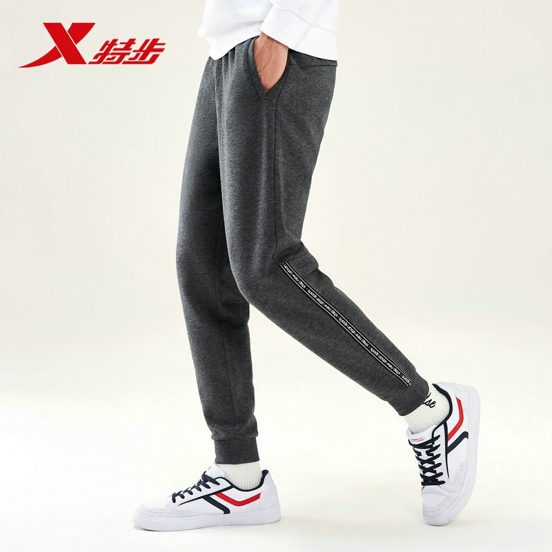 Xtep Heren Running Sport Broek Herfst Geweven Ademend Losse Broek Mannen Casual Broek 881329639246