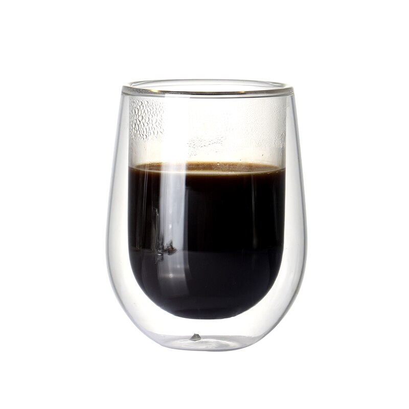 Set Van 2 Stuks 6.8Oz Dubbele Wand Geïsoleerd Hittebestendige Koffie Cups Voor Thee Espresso Latte Mok Dranken 200ml