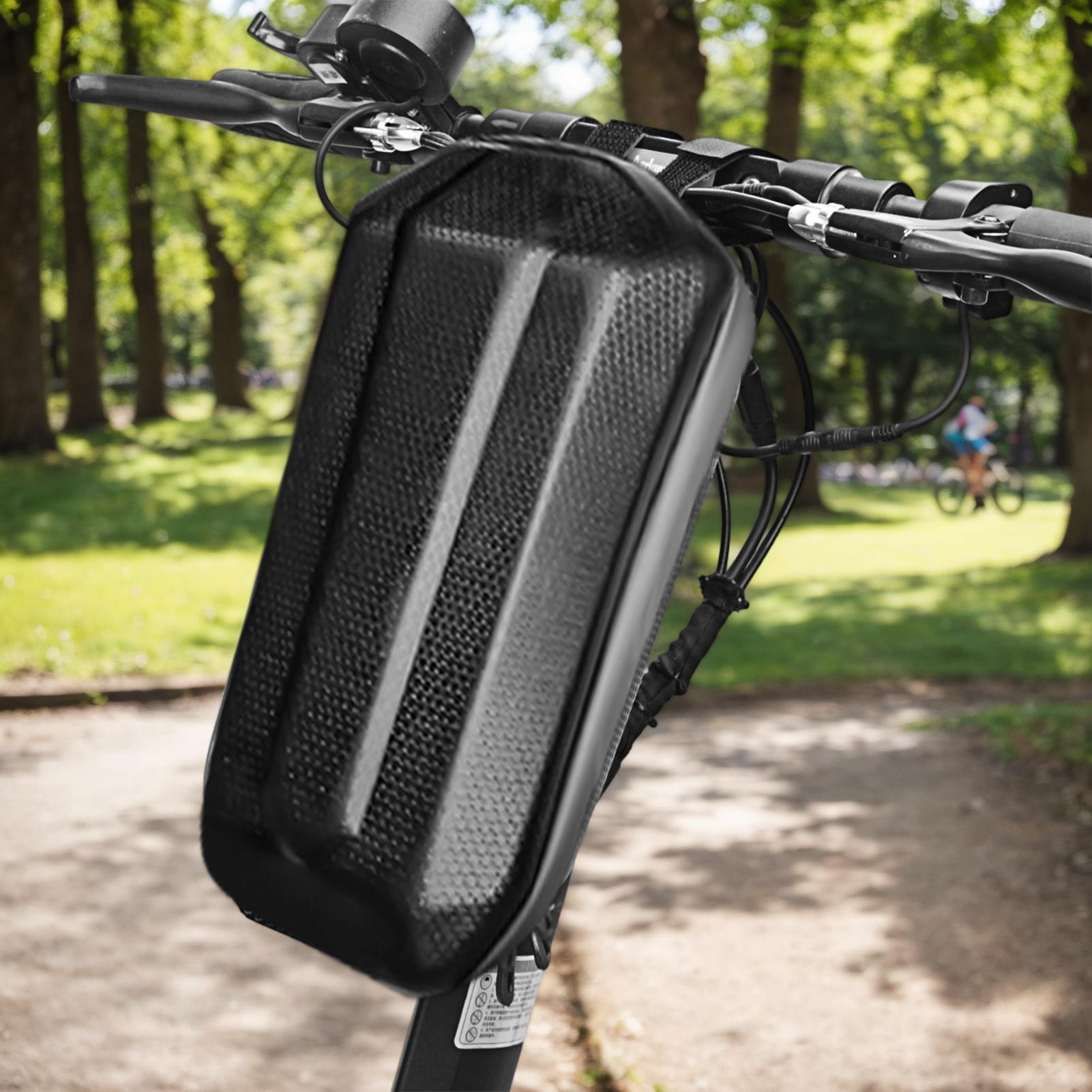 Bolsa de almacenamiento para patinete eléctrico, bolsa de almacenamiento frontal de carcasa dura de 3L, accesorios para patinete eléctrico, bolsas de transporte, bolsa para motocicleta