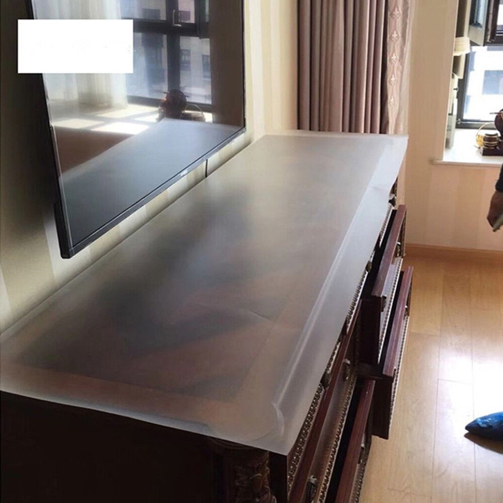 Sunice 2 mil mat gennemsigtig film møbler bord beskyttende film hjemmebord skrivebords klistermærke selvklæbende 0.5 x 3m