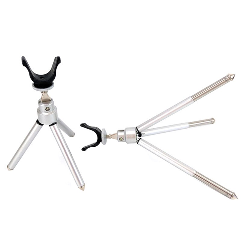 Folding Fishing Rod Pole Holder with Telescopic Triple-Cornered Bracket for Winter Ice Fishing Tackle Tool