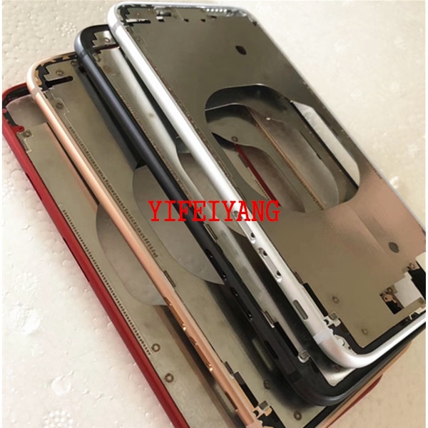 1pcs Front Bezel Chassis Frame cover housing For iPhone X XS XS Max XR 8 8g 8 plus LCD Middle frame battery door