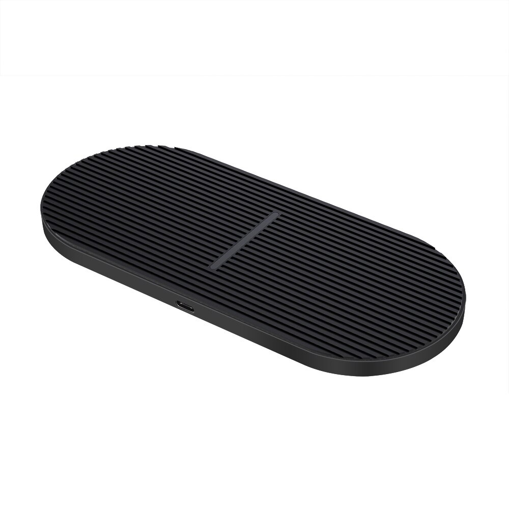 20W Qi Dual Wireless Charger Mat for iPhone 13 12 11 XS XR X 8 Airpods Pro 2 in 1 Fast Charging Pad Station For Samsung S21 S20: Dual 10W Silicon