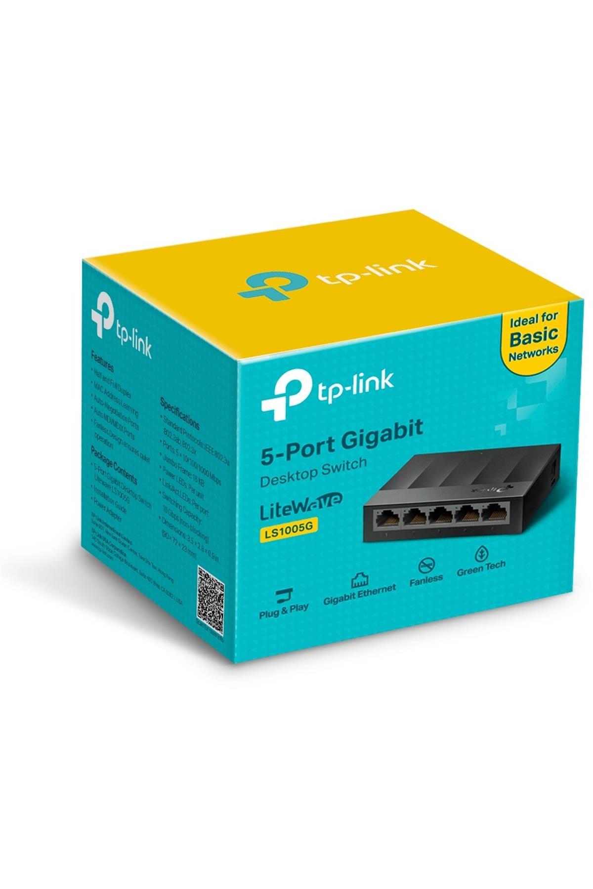 Tp-Link Ls1005G 5 Poort Gigabt Desktop Plastic Cas *