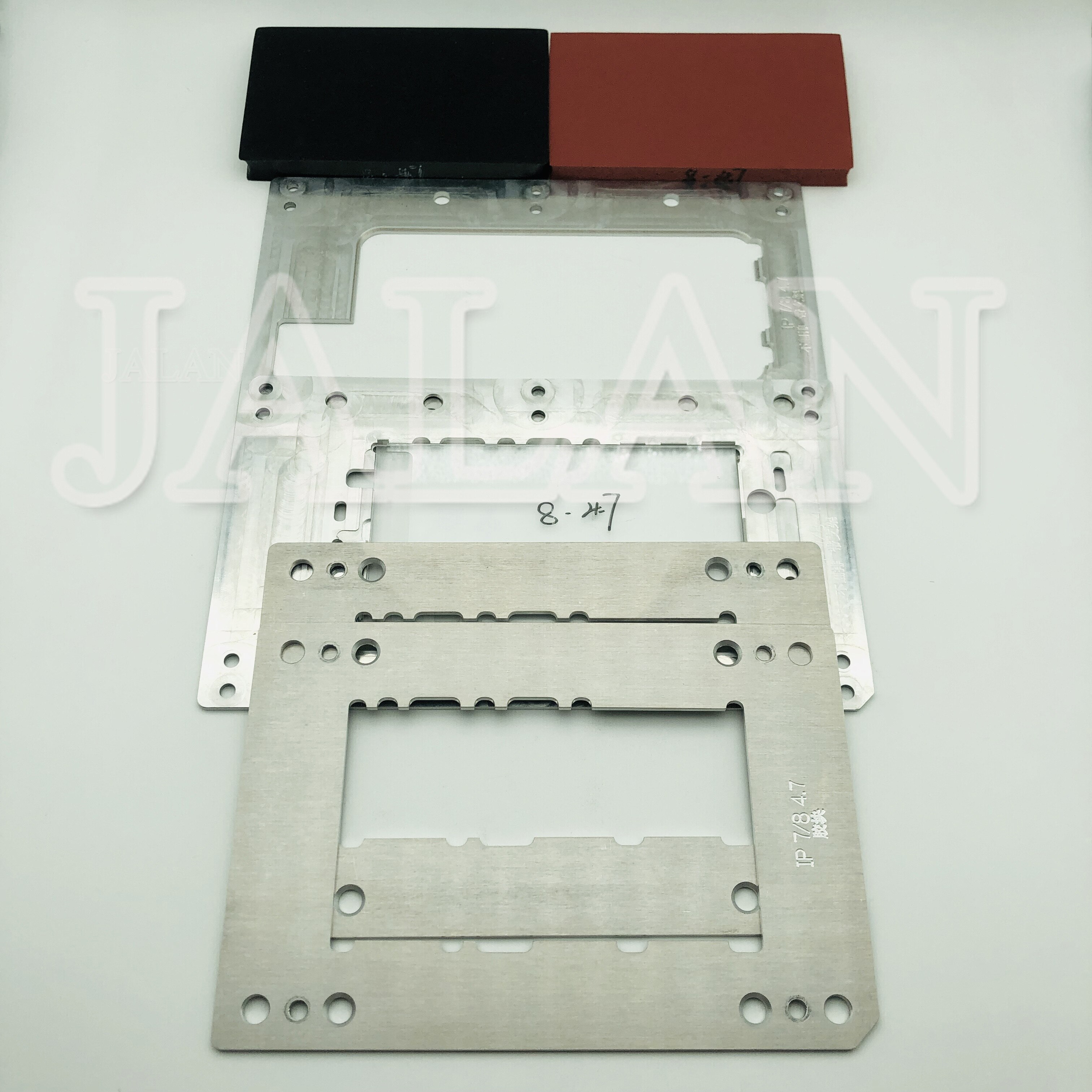 YMJ – moule de stratification pour iphone 7 8 6sp 6s 6 plus, en verre, film polarisant, avec LCD, caoutchouc oca
