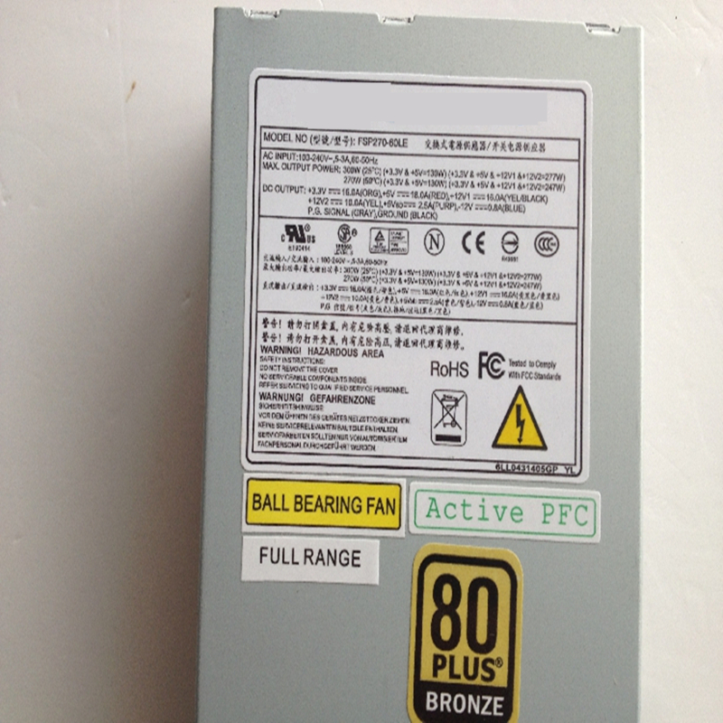 PSU For FSP FLEX Small 1U 270W Power Supply FSP270-60LE FSP220-50AP FSP150-50LE FSP180-50PLA DPS-185GB DPS-220BB HK205-93FP