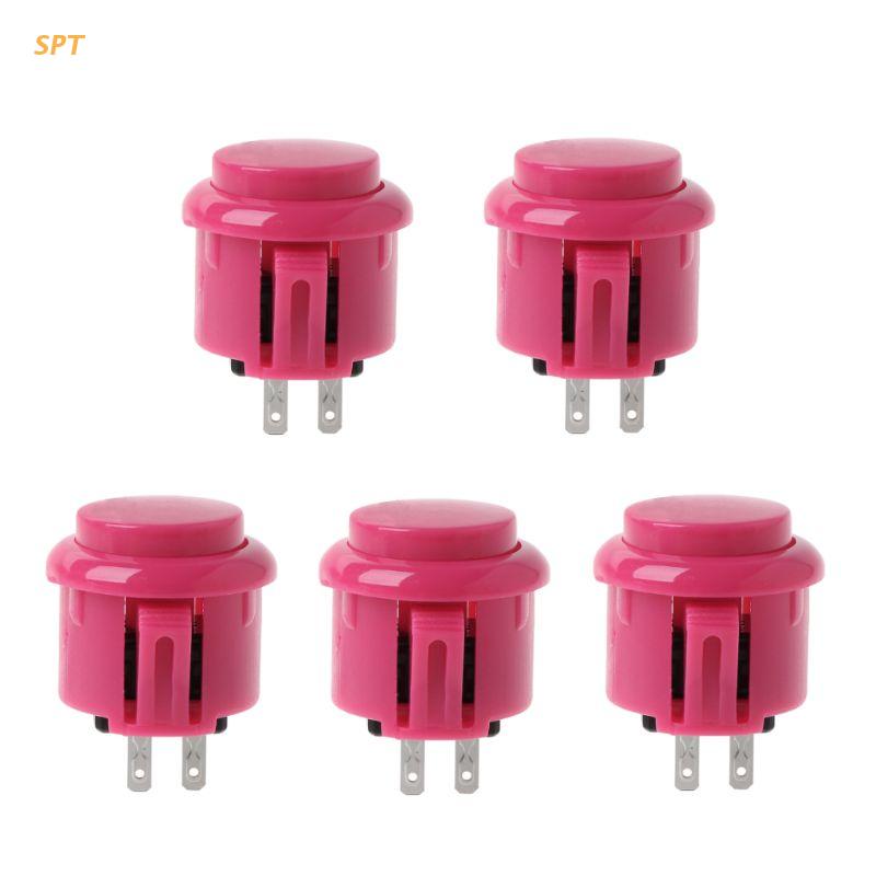 5pcs 24mm Arcade Game Round Button microinterruttore incorporato per Jamma Mame XX