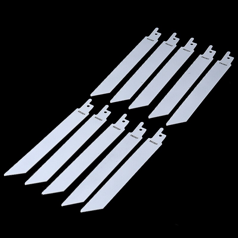 10pcs 150mm S922 Saber Saw Blade Set Metal Wood Reciprocating Saw Blades For PVC Pipe And Foam Brick Cutting