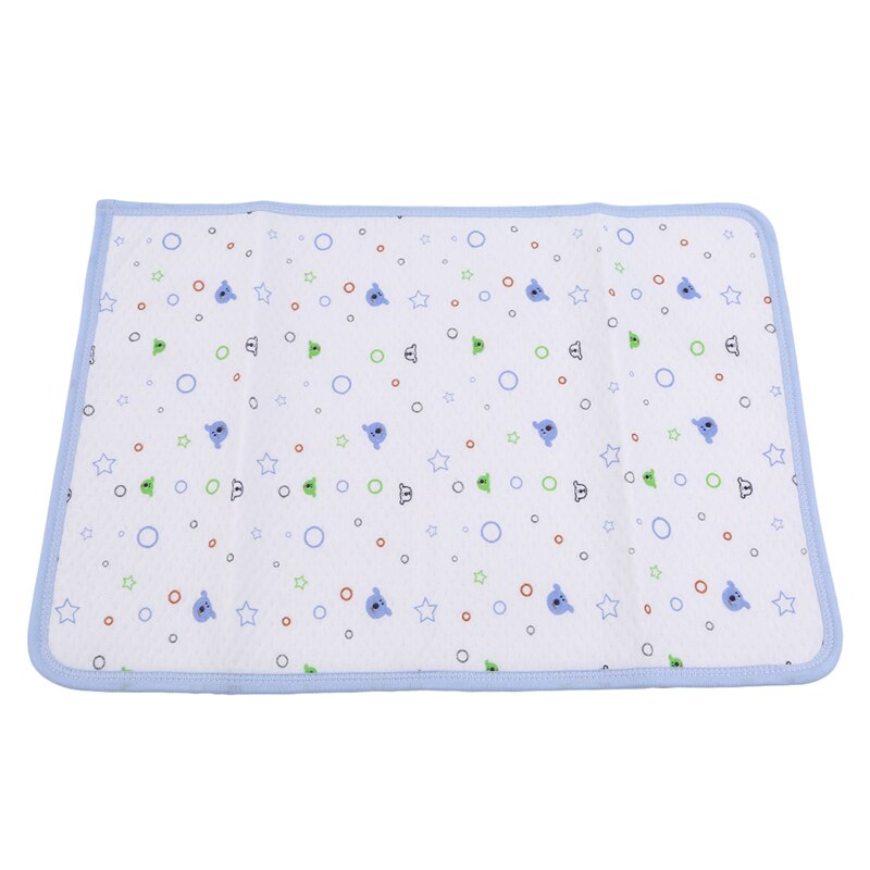Baby vandtæt ark urin skiftende puder tegneserie genanvendelig spædbarn sengetøj bleie burp madras skiftemåtte: Blå hund