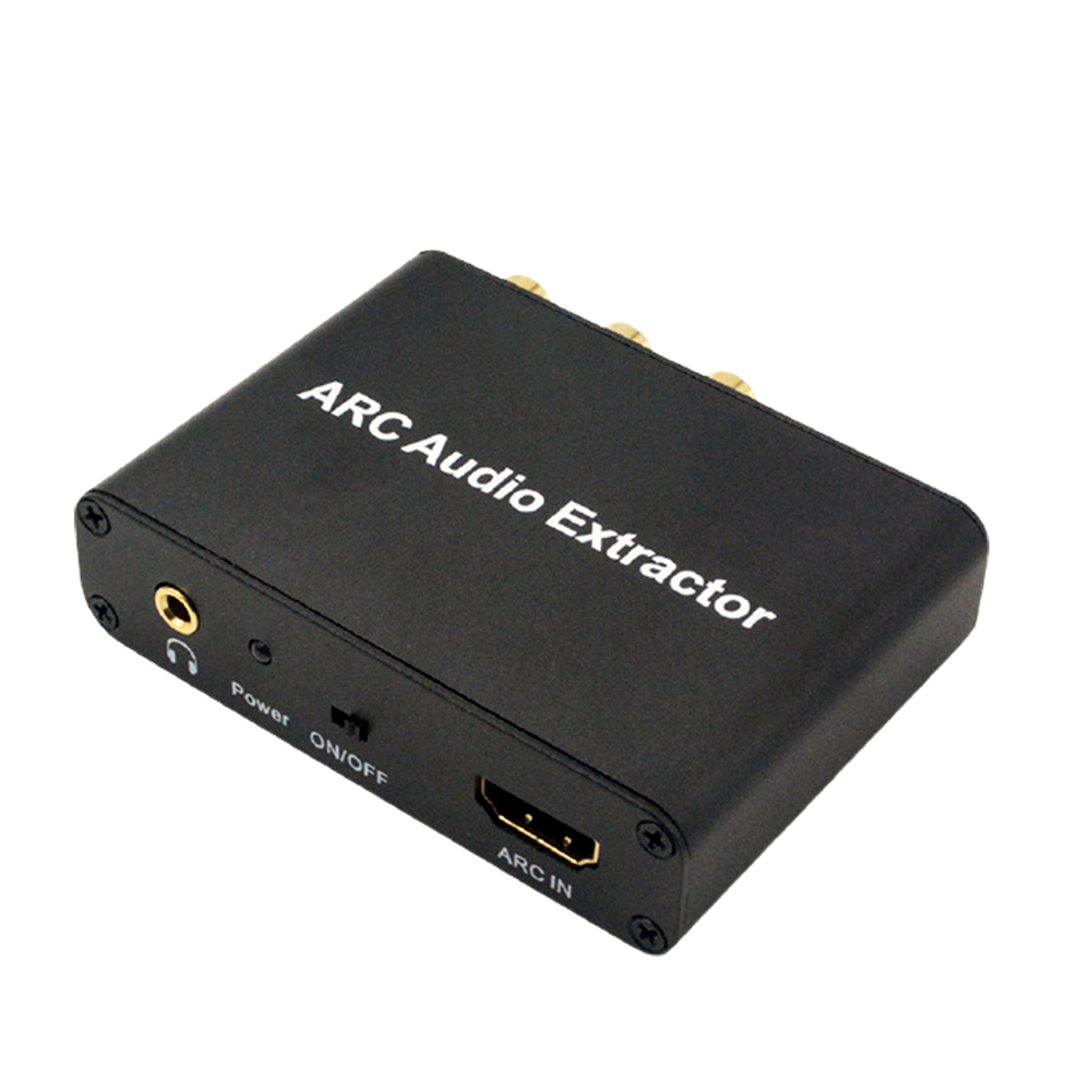 Adaptador ARC ARC a SPDIF Coaxial L/R estéreo Compatible con HDMI convertidor de Audio Jack de 3,5mm adaptador de Audio para amplificador de altavoz HDTV