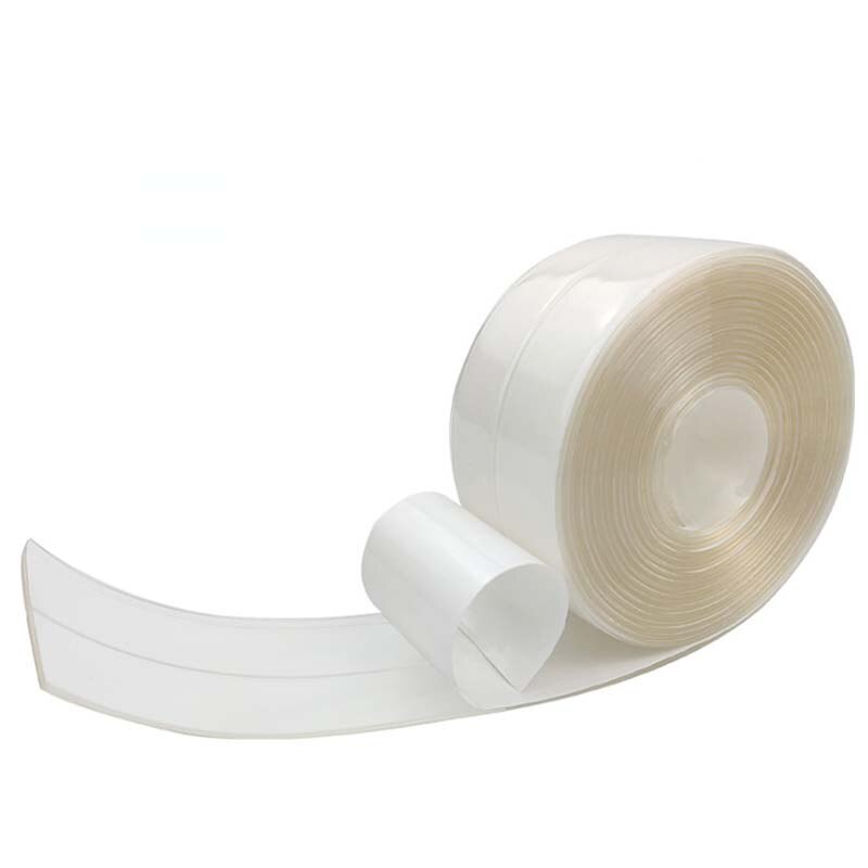 Keuken Muursticker Badkamer Tape Douche Wastafel Bad Afdichting Tape Strip Lijm Waterdichte Tape Wit Pvc Zelfklevende: Transparant / 38mm