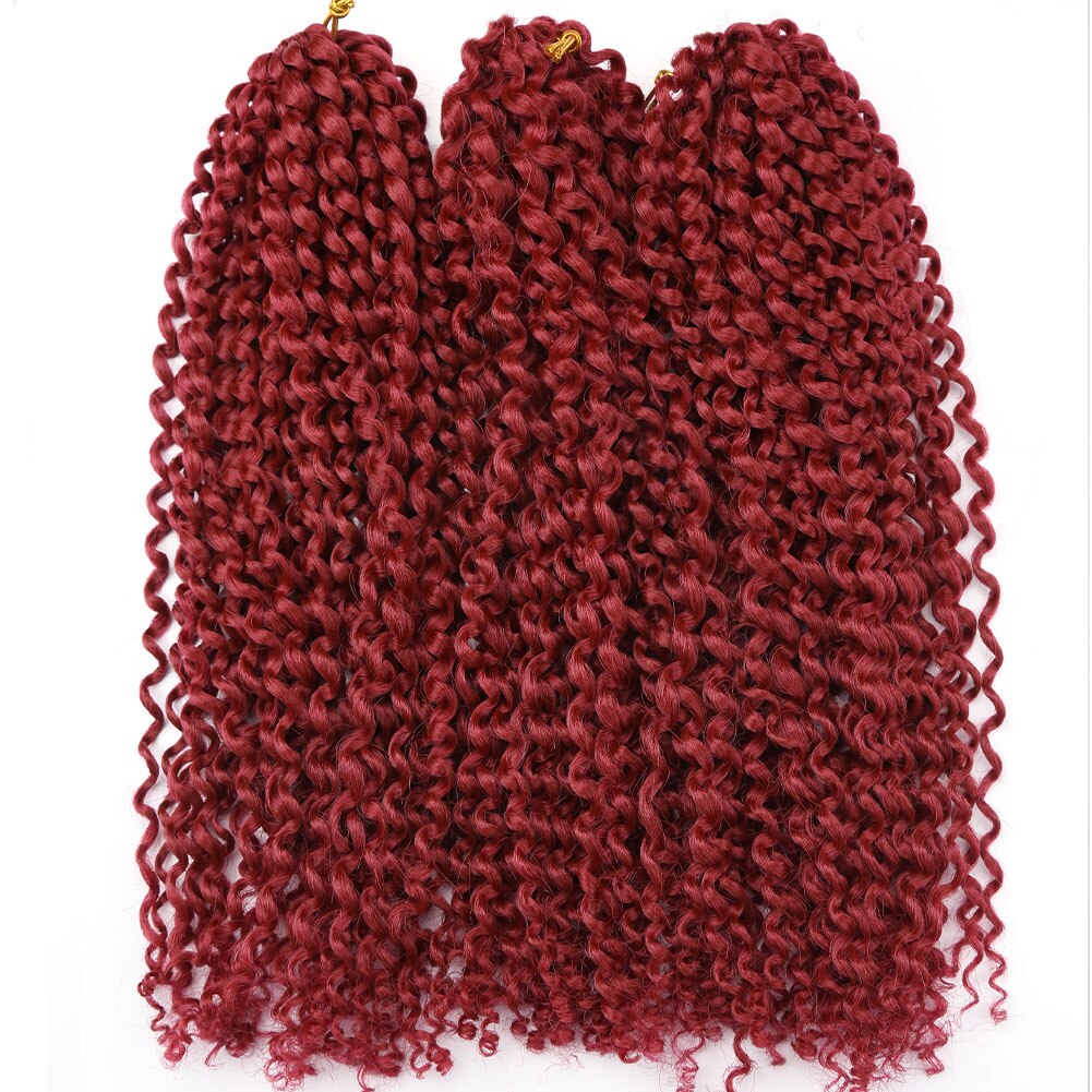 Amir12inch Marley bob Braids Ombre red purple blue Crochet Braiding Hair 3Pack/Lot Synthetic Curly Hair Extensions for Women: Bug
