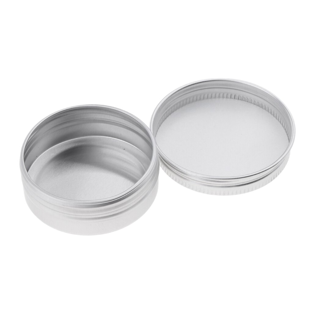 Aluminum Tin Jars, 1 Oz, 30 Ml Gram Jar, 10 Pieces, Cosmetic Jars