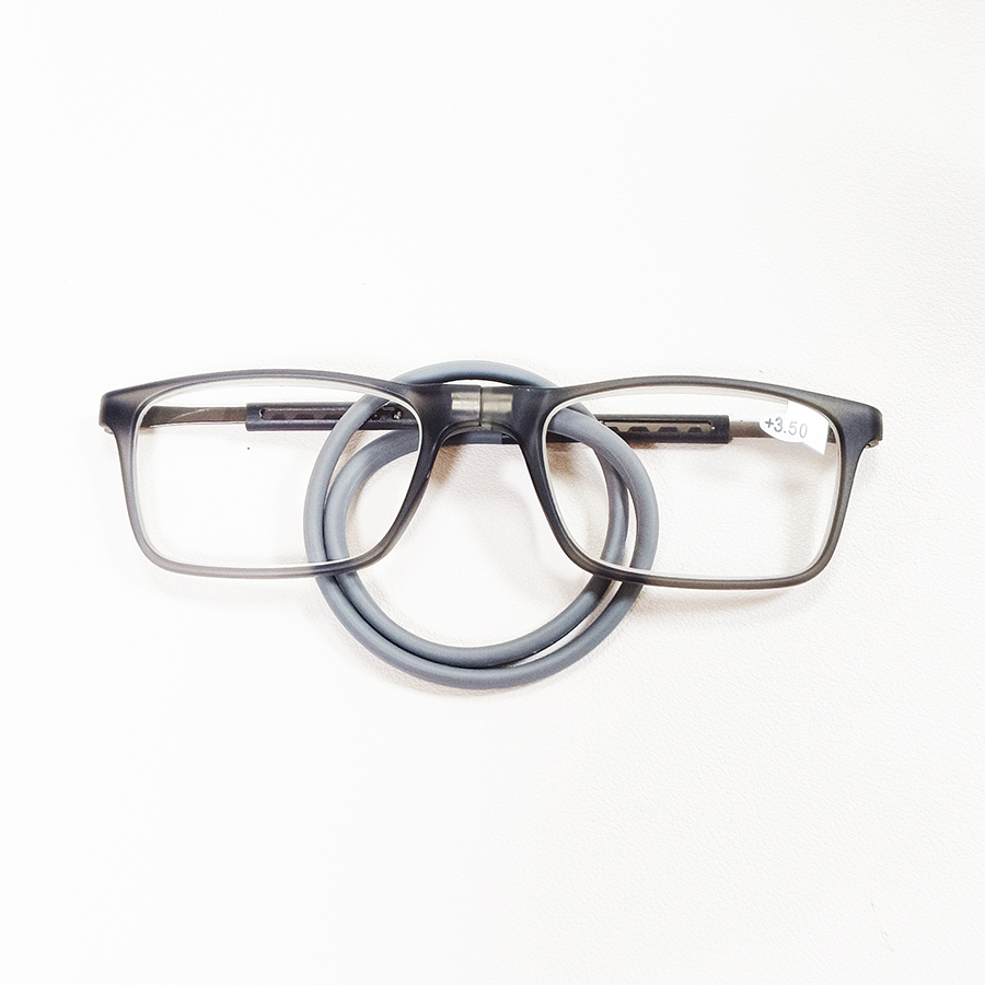 Draagbare leesbril High Definition hars Mode Opvouwbare presbyope bril TR90 Materiaal Flexibel frame te dragen: GRIJS / +300