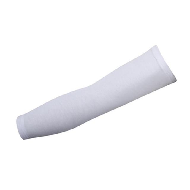 Schutz Basketball Radfahren Golf Sport Kühl Arm Sleeves: WHITE / S