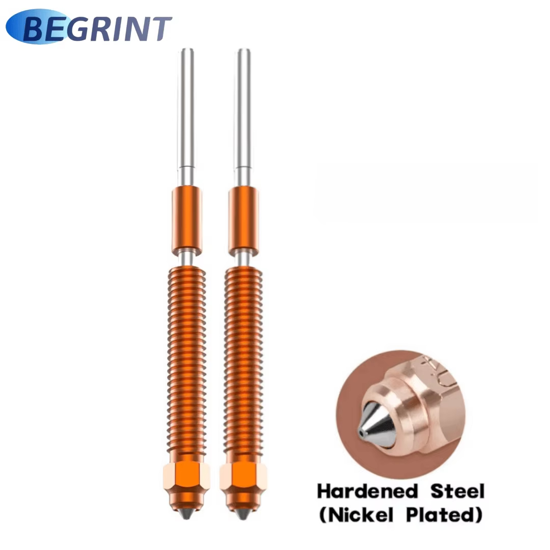 For Creality Hi Combo 3D Printer 0.2/0.4/0.6/0.8mm Quick-Swap Nozzles Kit Titanium Alloy Heat Break High Flow Nozzle For K2 Plus