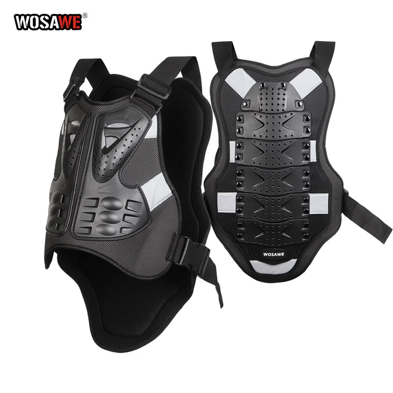 Wosawe Motorfiets Armor Vest Veiligheid Mouwloze Armor Outdoor Motorcross Sport Borst Beschermende Motobike Bescherming Vest