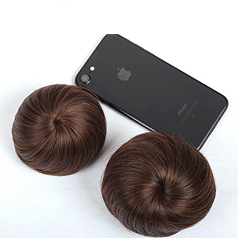 LUPU Synthetic Hair Bun Chignon Clip In Hair Extension Hairpiece Elastic Band Donut Roller High Temperture Fiber For Women