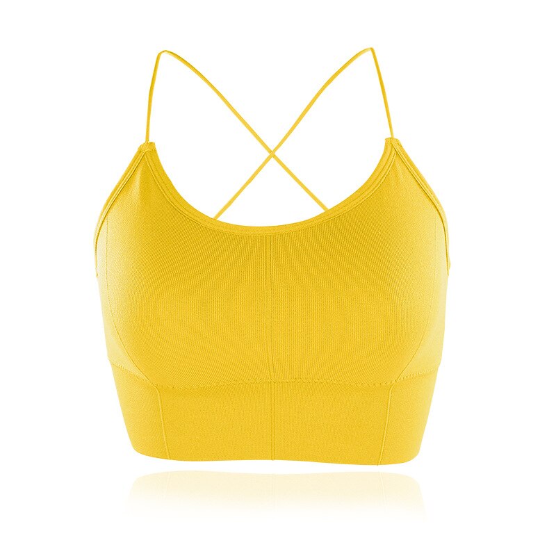 Sujetador deportivo para mujer, Tops de gimnasio para Fitness, ropa interior acolchada, camisetas sin mangas para entrenamiento, ropa de calle de ocio, chaleco de entrenamiento para correr: 4