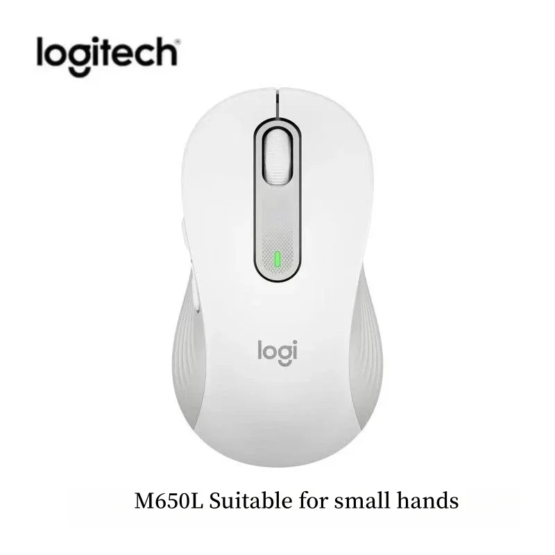 Originele Logitech M650 Bluetooth draadloze muis Stille klikken voor pc/Mac/multi-apparaat/Chromebook Office Laptop Sensortechnologie: WHITE