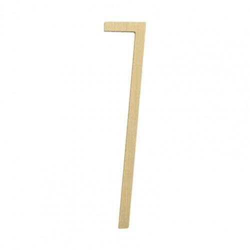 Number Sign 1-9 Brass Mailbox Number Durable Unique Font Door Number: 7