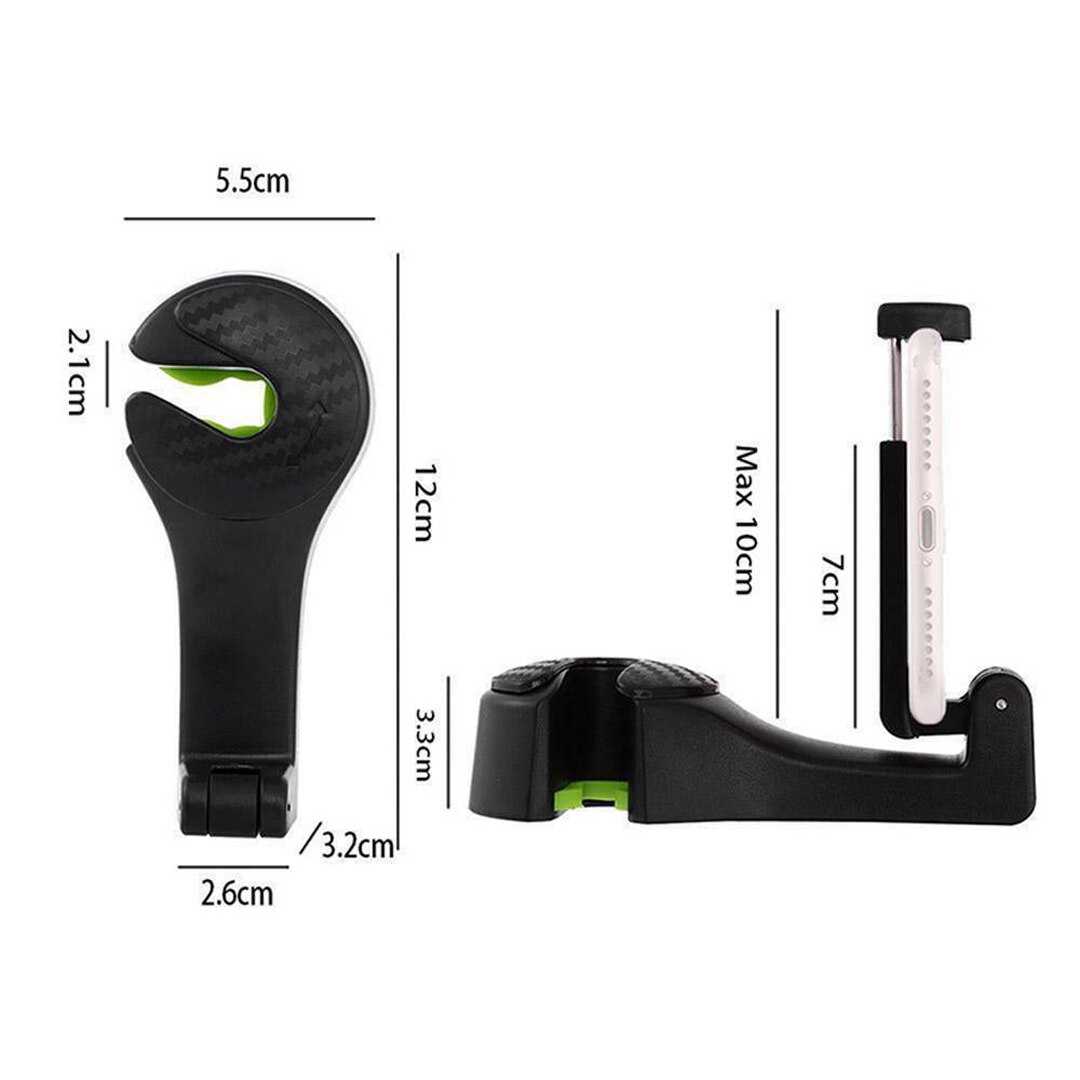 Universal 1pc bilbarnstol surfplatta fäste nackstöd krokar med telefonhållare baksäte för stöd mobil sits barn klipp stativfäste