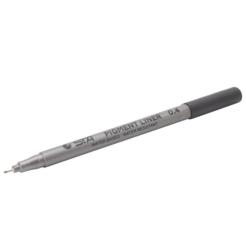 Black Fine Line Pen Waterproof Writing Marker Sketching Art Pens 0.05-0.8mm W15: 0.4mm