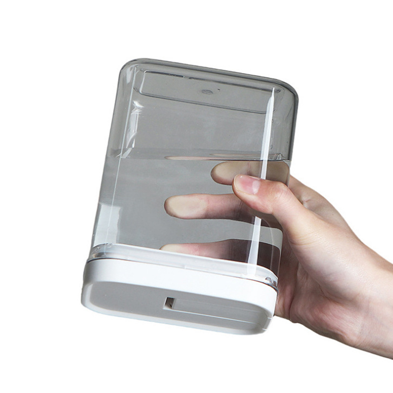 500/800/1300/1800ml Food Preservation Storage Box Plastic Airtight Jar Kitchen Transparent Whole Grain Milk Powder Storage Box