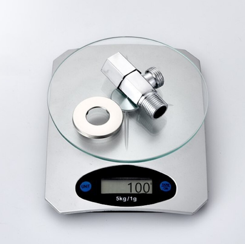 G1/2*1/2 Zinc Alloy Triangle Valve And Cold Water Plating Inlet Valve Thickened Explosion-proof Universal Angle Valve