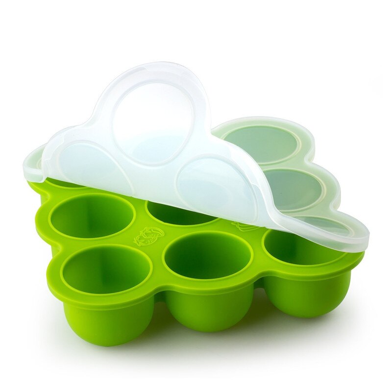 9 gürten Eis tablett bilden Baby Lebensmittel Container Silikon Obst Muttermilch Lagerung Tragbare freundlicher Geschirr Feld Gefrierfach