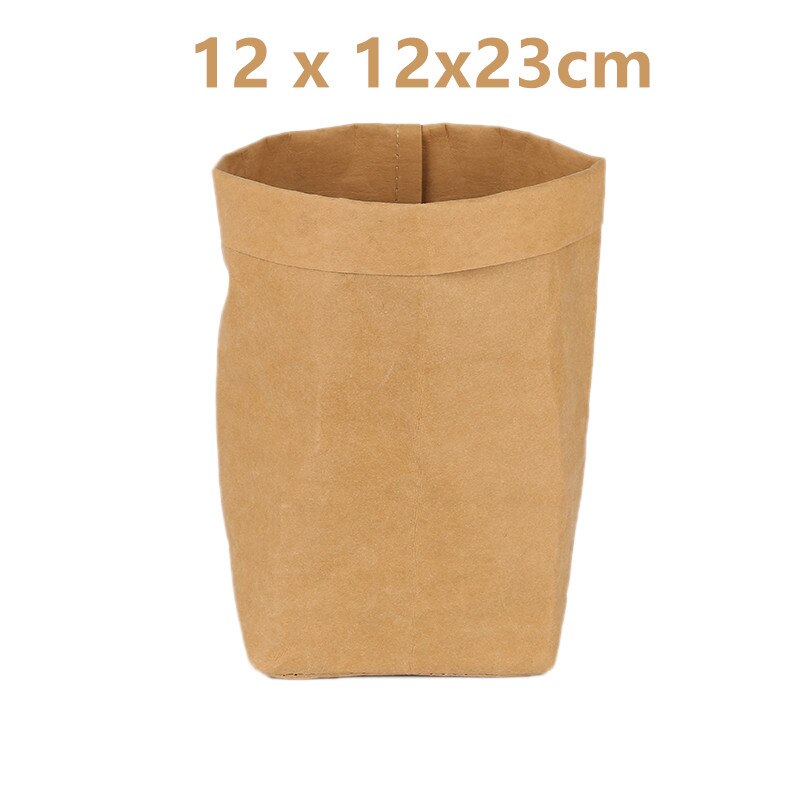 Maceta de Papel Kraft de tamaño múltiple para vivero, bolsa de cultivo de plantas, contenedor de difusión de plántulas, lavable, suministros para macetas de jardín, suculentas: 3