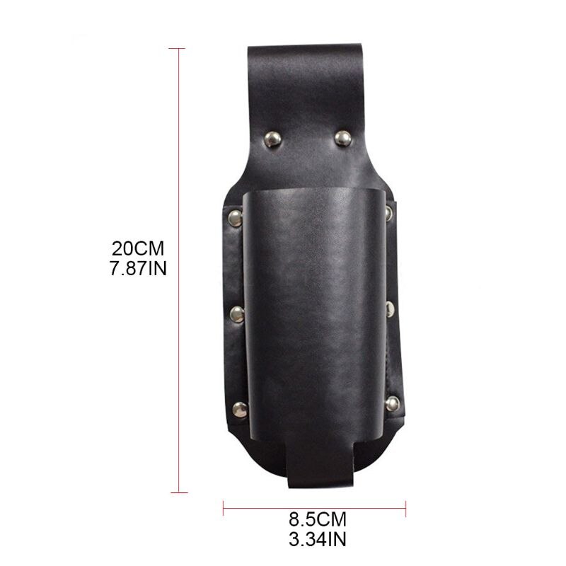 Portable PU Leather Beer Holster Metal Waist Belt Bag Handy Wine Bottles Beverage Can Holder