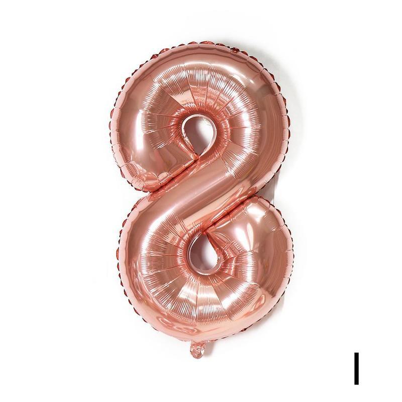 1Pc 40 Inch Ballen Cijfers Grote Aluminiumfolie Digitale Voor Kinderen Decoratie Verjaardag Ballon Ballen Groot Aantal Cijfers P q5V8: 8
