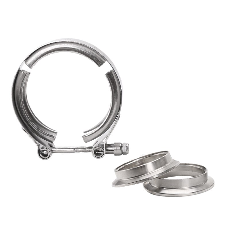 Universal 3 Inch Stainless Steel V-Band Turbo Downpipe Exhaust Clamp: Default Title