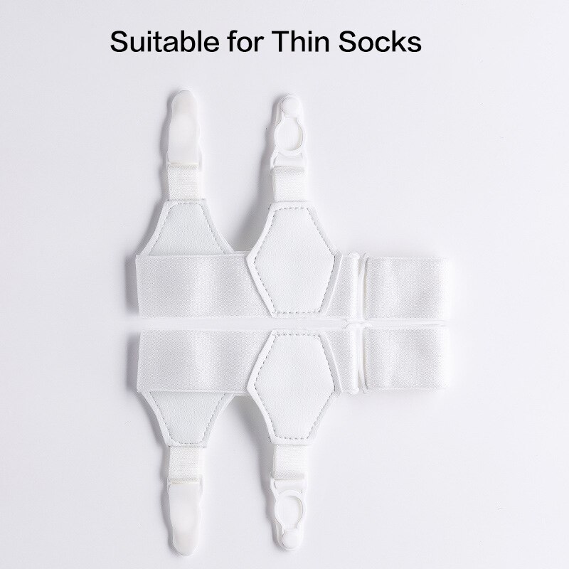 2pcs Black Sock Garters Belt for Men Women Thick Thin Socks Adjustable Elastic Non-Slip Clips Suspenders Braces Holders Hold-Up: Style N