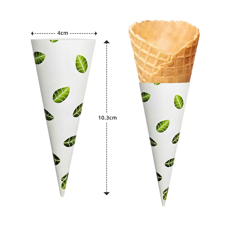 1000pcs Ice Cream Cone Holder Cover Paper Sleeve Cup for Wedding Birthday Party Supplies: Deep Sapphire