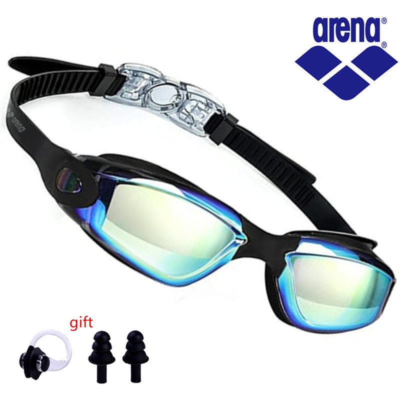 ARENA Kein Auslaufen, Anti-Beschlag, vollständiger Schutz, HD-Schwimmbrille, für Herren und Damen, verstellbare, auslaufsichere Schwimmbrille für Erwachsene: Lavendel