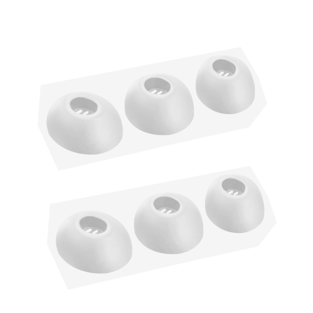 Für Huawei Freebuds 4i 5i 6PCS Eartips Kopfhörer Silikon Fall Abdeckungen Gummi Ohr Pads Kappen Kissen Eartips Kopfhörer zubehör: WHITE