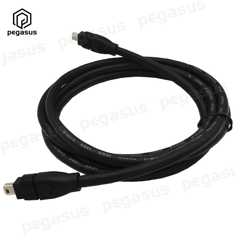 1.8 Meter Zwart Ieee 1394 4 Pin Firewire 400 Firewire 400 Male Naar Male Kabel