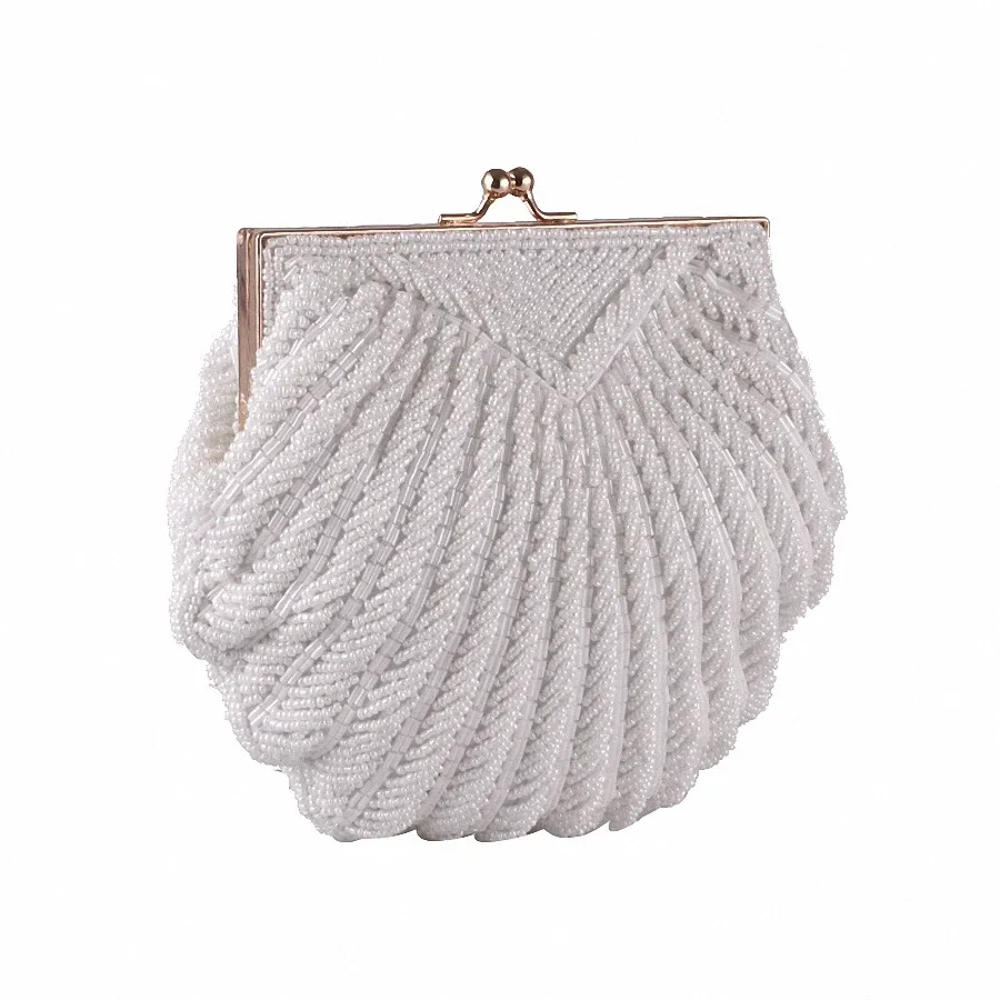 Abend taschen Frauen Kupplung Abend Kupplung Taschen Hochzeit Braut Handtasche Perle Perlen Muschel Kette Party Taschen LI-383