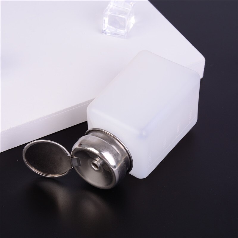 1Pc Nail Polish Remover Cleanser Dispenser Empty Acetone Pump Bottle Container