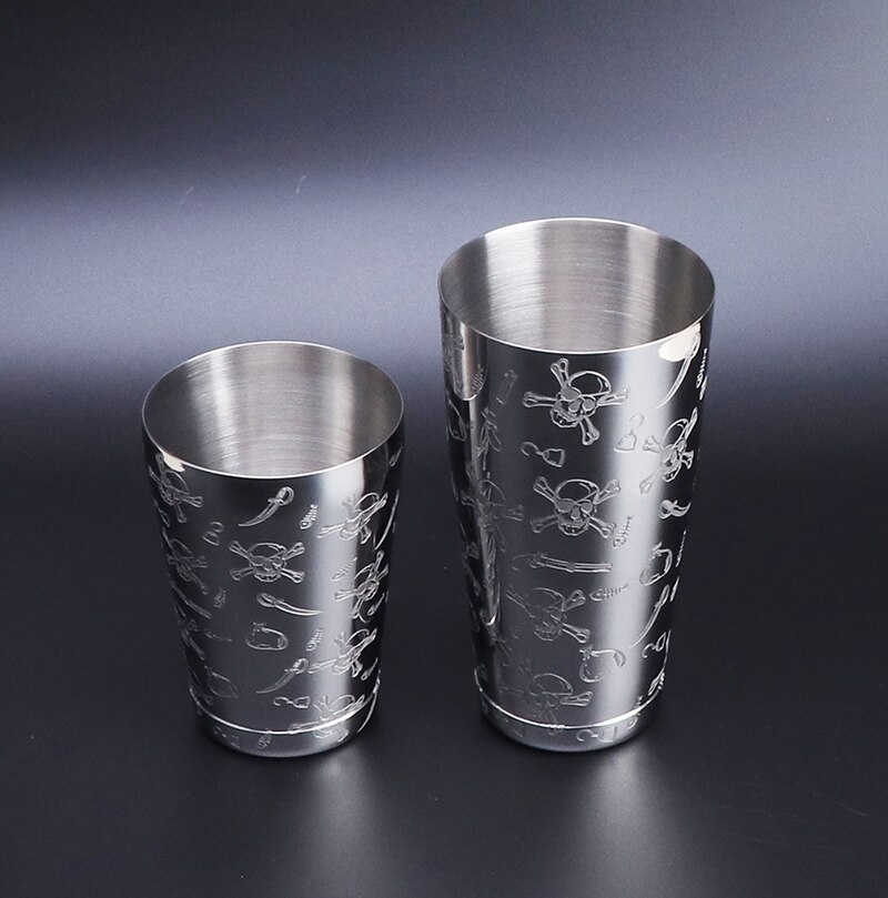 Cocktail Shaker Boston Shaker: 2-piece Set: 18.6oz weighted & 25oz Weighted Bartender Bar Tool