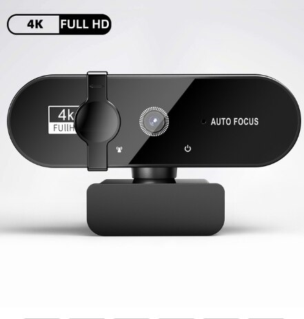 4K Webcam 1080P Mini Camera 2K Full HD Webcam with Microphone 30fps USB Web Cam for Auto Focus PC Laptop Video Shooting Camera: Red