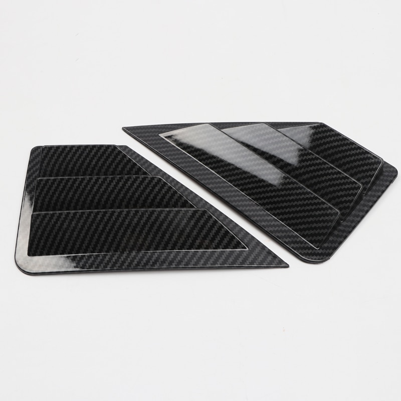 Persianas triangulares para ventana trasera de coche, cubierta embellecedora de plástico ABS para Toyota C-HR CHR , , , , 2 uds.