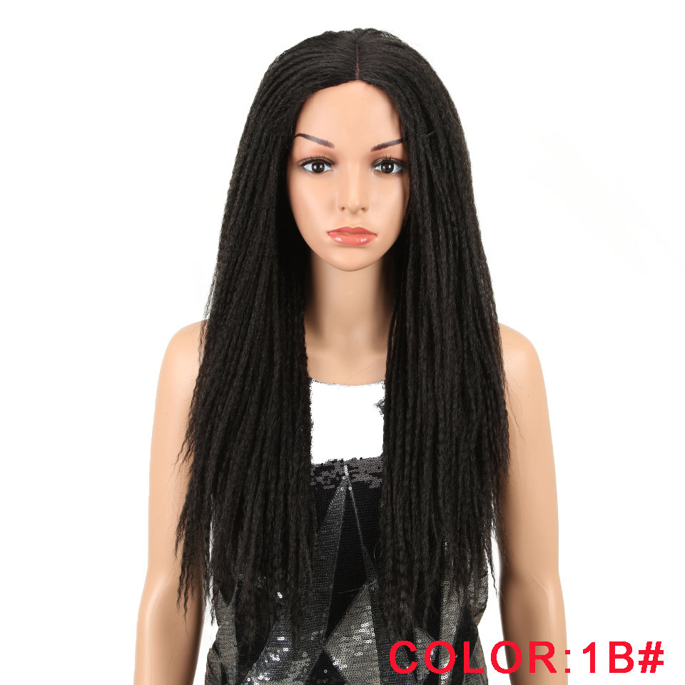 Magic Hair-Peluca de cabello sintético para mujer negra, cabellera artificial de 26 pulgadas con trenzas de ganchillo, estilo Dread Jumbo, pelo largo: 1B