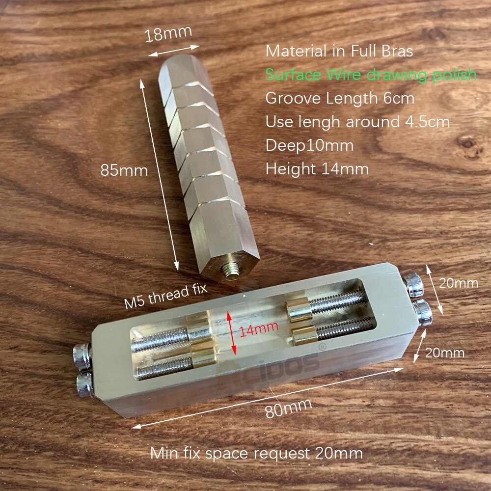 Rcidos Messing Letters Houder, Hand Hamer Stempel Flexibele Letters Armatuur, Fit Te Movego Letters: 5CM double Line Wire