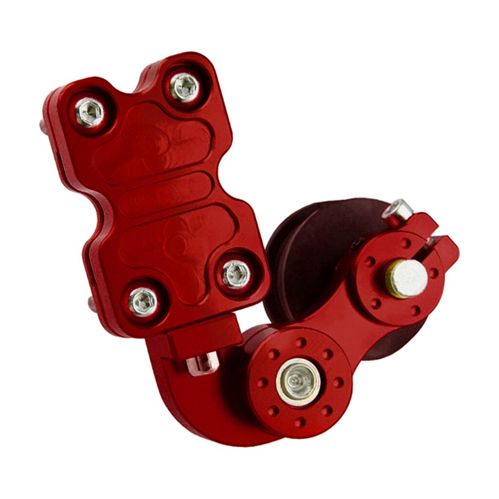 1 Set Aluminum Alloy Motorcycle Bike Adjustable Chain Tensioner, Automatic Regulator, 52mm Dia.